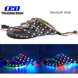 ĐÈN LED DÂY FULL MÀU WS2811 60LED/MÉT CUỘN 5 MÉT ĐIỆN ÁP 12V 5