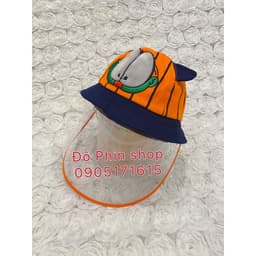[Bé 0-2 tuổi] Mũ vành bucket hình mèo chống giọt bắn cho trẻ em, vòng đầu 48cm, tấm chắn có thể tháo rời 6