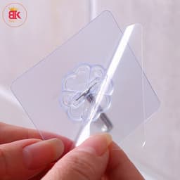 Móc Dán Tường Siêu Dính Trong Suốt Chịu Lực Tốt Treo Tường Chắc Chắn 5x5 cm 5