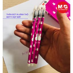 Combo 3/6/12 Bút Viết Tây Xóa Được Mực Tím Học Sinh Nét Mảnh FKP65830 Chính Hãng M&G - Có Ruột Thay 9
