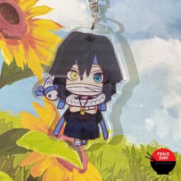 (mua 1 tặng 1) ( CỔ ĐỘNG ) Móc khóa nhân vật KIMETSU NO YAIBA Thanh Gươm Diệt Quỷ anime chibi mica trong acrylic 5