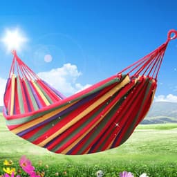 Võng Cắm Trại Canvas 190Cm Đa Màu, Gấp Gọn Kèm Túi và Dây, Hoàn Hảo Cho Dã Ngoại 5