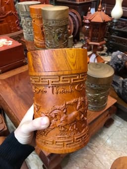 Hộp đựng trà ( chè) gỗ hương liền khối 4
