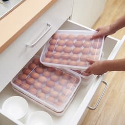 Hộp đựng trứng gà vịt tiện dụng AMIZIN Hộp đựng trứng 24 quả trong tủ lạnh bảo quản lâu 9