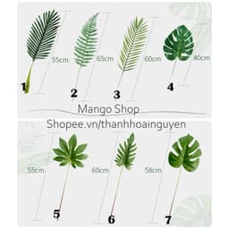 Lá cây chụp ảnh sản phẩm ( lá hoa nhựa giả trang trí decor ) 5