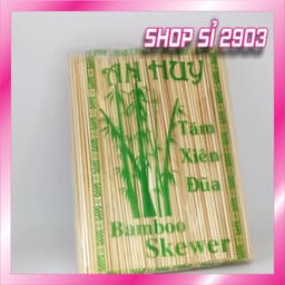 ( Combo 3 bịch) Xiên tre đầu nhọn - Tăm xiên 15 cm/20cm/25cm/30cm - SHOP SI 2903 2