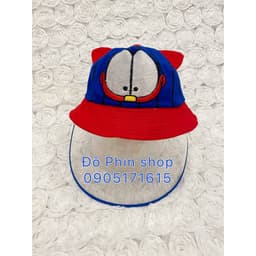 [Bé 0-2 tuổi] Mũ vành bucket hình mèo chống giọt bắn cho trẻ em, vòng đầu 48cm, tấm chắn có thể tháo rời 8