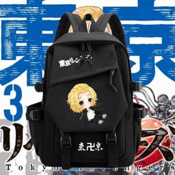 Balo vải khoá chéo Tokyo Revengers cặp sách Đi Học in hình nhân vật anime Shigeyo no Michi Peripheral 4