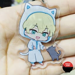 (Mua 1 tặng 1) Móc khóa mica TOKYO REVENGERS ver MẶC ĐỒ THÚ anime chibi xinh xắn Kịch Trường Của Takemichi 5