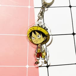 (mua 1 tặng 1) ( Mica ) Móc khóa One Piece Đảo Hải Tặc ver đồ trắng quà tặng dễ thương in hình anime chibi 7