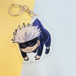(mua 1 tặng 1) ( Mica trong acrylic ) Móc khóa nhân vật Gojo Satoru CHÚ THUẬT HỒI CHIẾN JUJUTSU KAISEN chibi anime 6