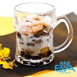 Bộ 6 Cốc Thủy Tinh Vàng Có Quai 300ML – Ly Dập Nổi 3D Sang Trọng, Thành Dày Dặn, Cầm Chắc Tay 3