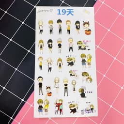 Ảnh dán trong 1 tấm sticker anime chibi dễ thương quà tặng trang trí xinh xắn 2