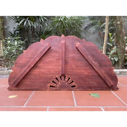 Tranh Quạt Thuận Buồm Xuôi Gió Gỗ Hương kích thước 60*120cm,ván 5cm 9