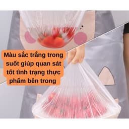 Màng Bọc Thực Phẩm PE HUMA Co Giãn Túi Gấu Bo Chun Siêu Dai 6