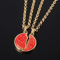 Vòng Cổ Đôi Kamen Rider OOO Ankh Broken Taka Core Medal Anime Cosplay Couple 3