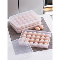 Hộp đựng trứng gà vịt tiện dụng AMIZIN Hộp đựng trứng 24 quả trong tủ lạnh bảo quản lâu 7