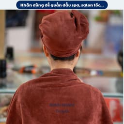 Khăn đa năng, làm móng, mặt, gội đầu loại DÀY, siêu thấm hút cho spa, salon tóc vs gara ô tô | Có video test độ thấm hút 2