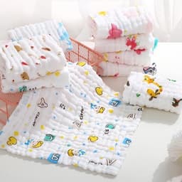 Set 5 khăn sữa aden 6 lớp mềm mịn, thấm hút dành cho bé sơ sinh và trẻ nhỏ phù hợp bé trai bé gái 2
