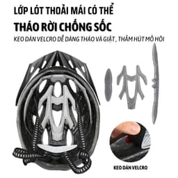 Mũ bảo hiểm xe đạp thể thao, Nón bảo hiểm chống sốc siêu nhẹ MBH 9