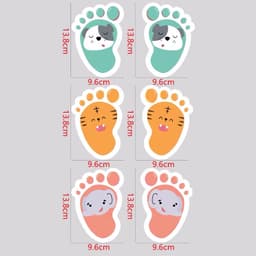 Sticker Bàn Chân Dán Sàn Cho Bé – Decal Chống Nước Định Hướng Cầu Thang, Nhà Vệ Sinh, Trường Mầm Non 4