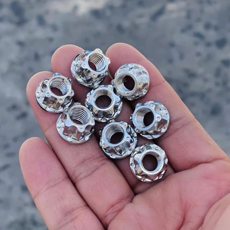TÁN HỞ inox salaya các loại 6 8 10 12 li siêu sáng đẹp trang trí xe máy