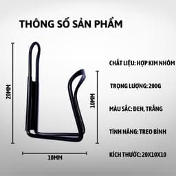 Gọng đựng bình nước xe đạp thể thao TẶNG VÍT treo bình nước uông xe đạp tiện lợi [ Tặng Vít và Lục Giác ] - GN01 3
