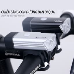 Đèn xe đạp thể thao USB MACHALLY, đèn led gắn xe đạp siêu sáng DP03 7