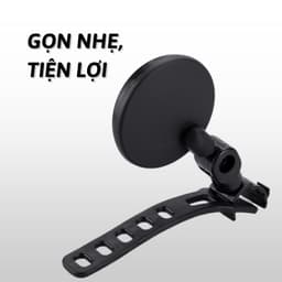 Gương xe đạp thể thao quay 360 độ linh hoạt, Kính xe đạp cổ ngắn tiện lợi gắn ghi đông GX01 4