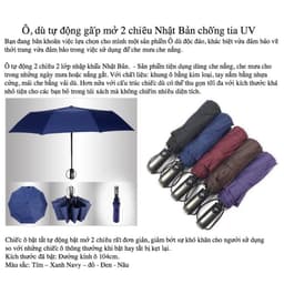 Ô dù hai chiều tự động hàng xuất Nhật - nhiều màu - loại 10 nan cao cấp 6