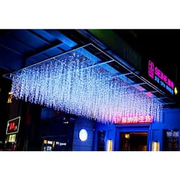 Đèn Rèm Mành 6M 8M 12M 16M mét Mưa Led Rủ Mành Đèn Led Thả Mành Trang Trí Ngoài Trời Trang Trí Nhà Cửa Sảnh Quán Cafe 5