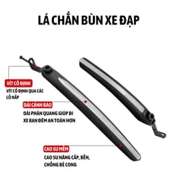 Dè chắn bùn xe đạp thể thao, Chắn bùn gắn đuôi xe đạp TOURING, 700C - CBL 6