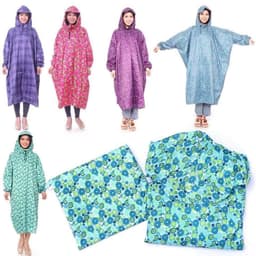 [Chính hãng] Áo mưa bít quây siêu nhẹ, gấp gọn, vải dù hoạ tiết sang trọng, chất liệu dày dặn không thấm nước 2