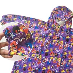 [Chính hãng] Áo mưa bít quây siêu nhẹ, gấp gọn, vải dù hoạ tiết sang trọng, chất liệu dày dặn không thấm nước 5