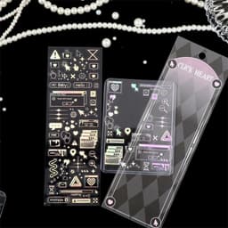 (nhiều mẫu) Ảnh dán lẻ tấm sticker trang trí toploader lấp lánh dễ thương độc đáo 3