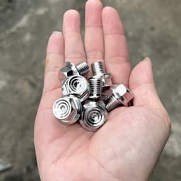 (INOX GIÁ SỈ) Ốc salaya gắn CHÂN KÍNH các dòng xe cực sáng đẹp 2