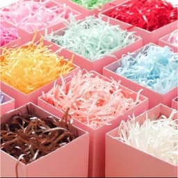Giấy Rơm Trang Trí Giỏ Quà, Khay trái cây nhiều màu 1