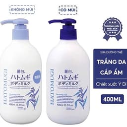 Sữa Dưỡng Thể Dưỡng Sáng Da Nhật Bản Hatomugi Moisturizing & Conditioning The Body Milk 400ml 7