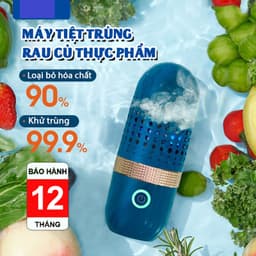 Máy khử trùng, tiệt trùng thực phẩm -rửa trái cây, rau củ quả, thịt, cá - Loại bỏ dư lượng thuốc bảo vệ thực vật 1