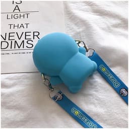 [Mới] Túi xách đeo chéo silicon hình đô rê mon doraemon, thời trang dễ thương đựng bao lì xì mỹ phẩm 3