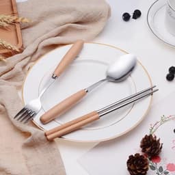 Feeship Bộ thìa đũa dĩa cá nhân có hộp đựng xinh xắn, siêu tiện lợi 3