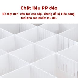 Set 4 Thanh chia ngăn tủ quần áo, ngăn kéo bàn làm việc sắp xếp đồ đạc gọn gàng 37x11cm gdgs66 5