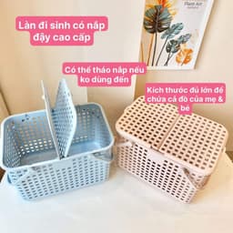 Giỏ đi sinh có nắp đậy cao cấp 1