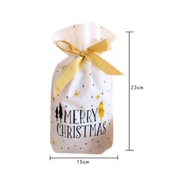 Combo 5 Túi đựng quà Giáng sinh, Noel kèm dây rút nơ 4