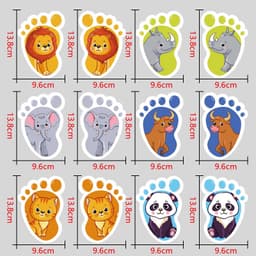 Decal Hình Bàn Chân Dán Sàn – Sticker Cầu Thang Trường Mầm Non Chống Nước 4