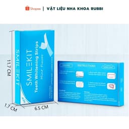 Miếng dán trắng răng SMILEKIT hương bạc hà bật tông cực nhanh 2