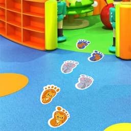 Decal Hình Bàn Chân Dán Sàn – Sticker Cầu Thang Trường Mầm Non Chống Nước 5