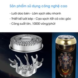 Máy cạo râu chính hãng, Máy cạo râu đa năng, dụng cụ cạo không đau rát, Thiết kế chống nước GIA DỤNG VĨNH NGÂN 9