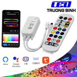 TY07 TY07W TUYA BỘ ĐIỀU KHIỂN LED FULL MÀU ARGB WS2812B WS2811 UCS1903 NHÁY THEO NHẠC HỖ TRỢ APP WIFI 4