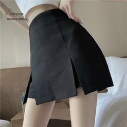 Chân Váy Ngắn Chữ A HY KOREA Sẻ Tà Đùi Trước. 7